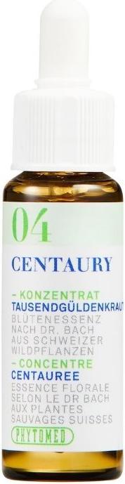 Actual product image Phytomed Bachblüten No4 Tausendgüldenkraut (1 Piece, Liquid, 24 g)