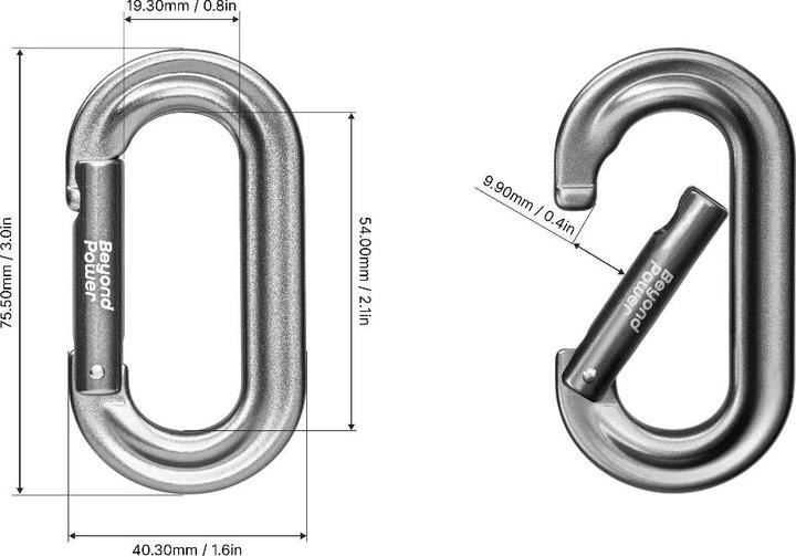 Immagine prodotto Beyond Power Premium Karabiner 6er Pack