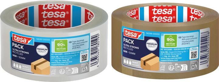 Image du produit tesa tesapack® Eco & Ultra Strong Ruban adhésif pour paquets 66m:50mm, sans solvants (50 mm)