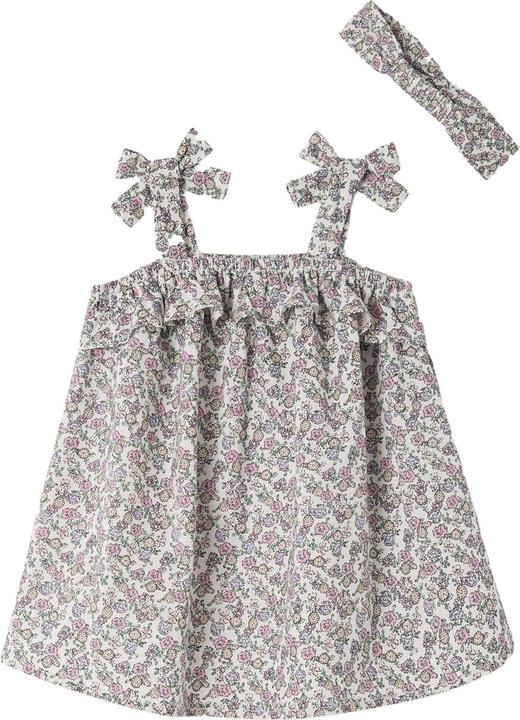 Produktbild Vertbaudet Mädchen Baby-Set: Kleid & Haarband mit Blumenprint (62)