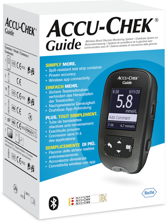 Accu-Chek Guide Set mmol/l inkl. 10 Tests (Blutzuckermessgerät)