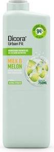 Actual product image Decora Dicora Urban Fit Bath Gel Vitamin A Milk & Melon 750ml (750 ml)