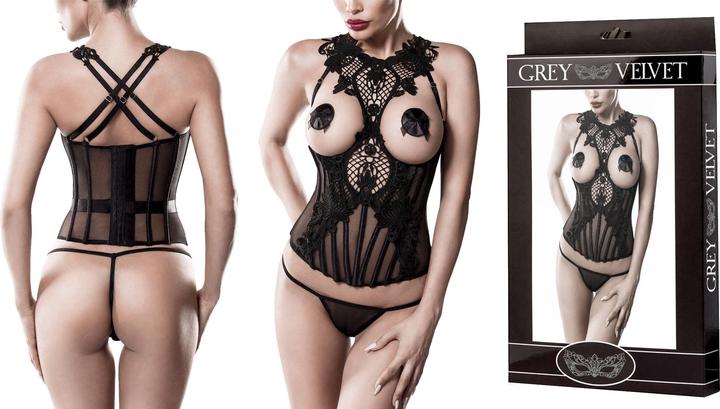 Produktbild Grey Velvet 2-teiliges Corsagen-Set XL (XL)