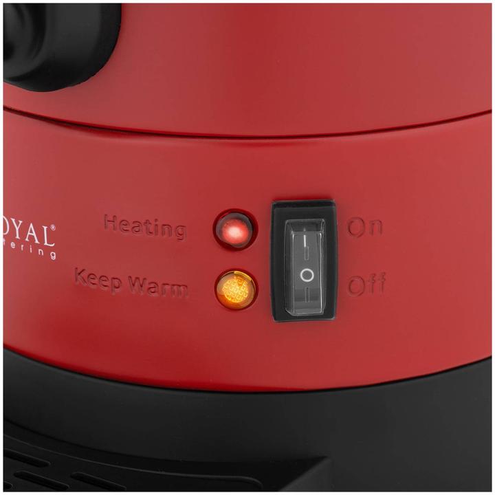 Actual product image Royal Catering Kettle - 6.1 L - 1500 W - Red