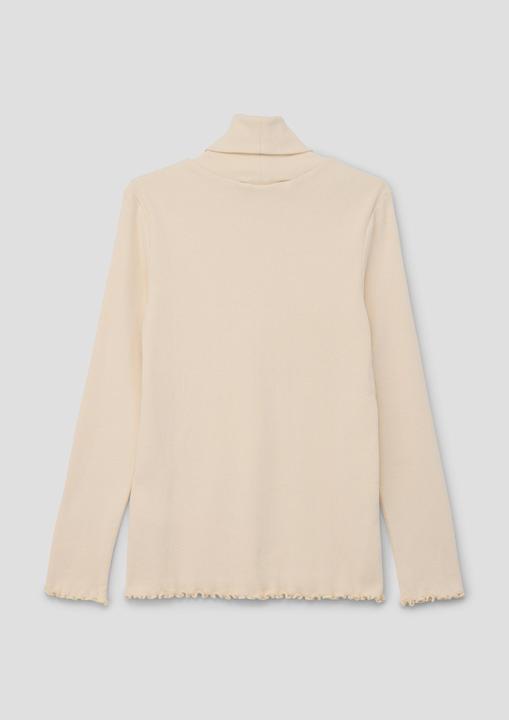 Actual product image s.Oliver T-Shirt Rollkragenpullover mit Rippstruktur (L)