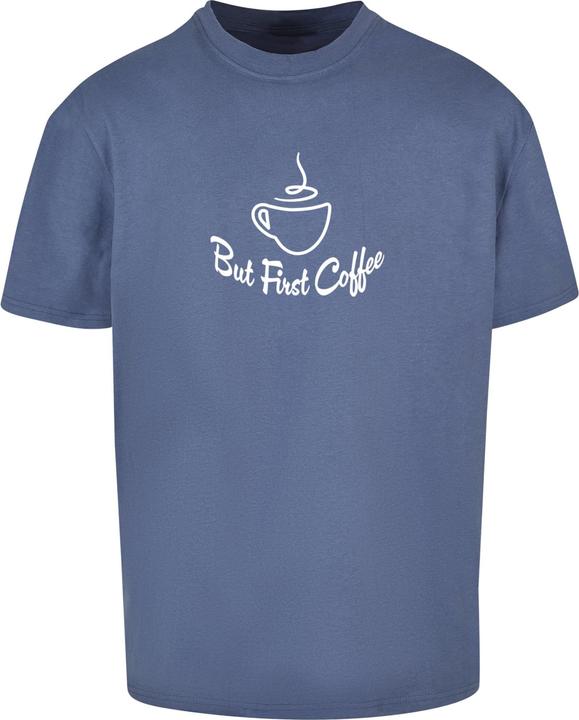 Actual product image Merchcode But First Coffee Heavy Oversized Tee - 117871 (5XL)
