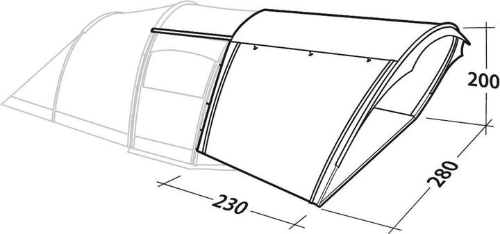 Produktbild Robens Double Shade Grabber Vorzelt (Tunnelzelt, 3.40 kg)