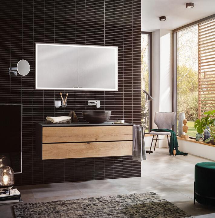Produktbild Emco asis prestige 2 Lichtspiegelschrank, Unterputzmodell, 915mm, breite Tür rechts