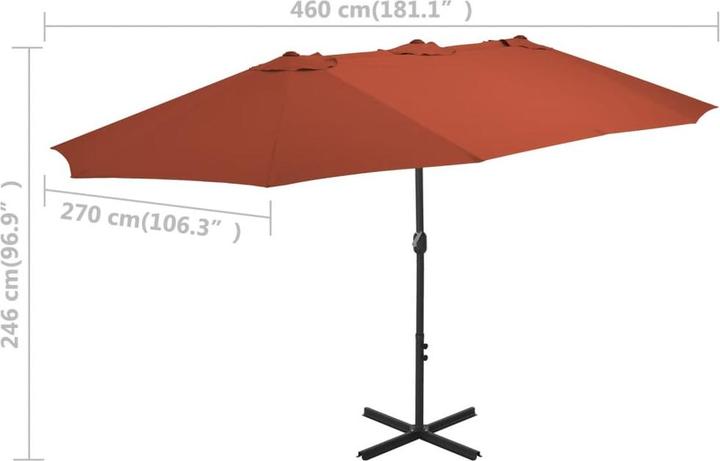 Immagine prodotto vidaXL Sonnenschirm (2.70 m)