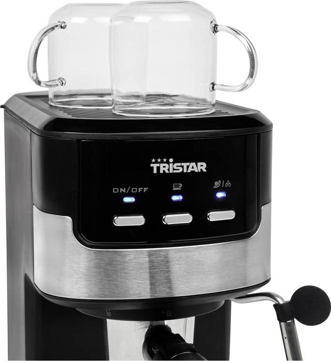 Produktbild Tristar CM-2278 Espressomaschine mit Siebträger Schwarz, Edelstahl 1100W