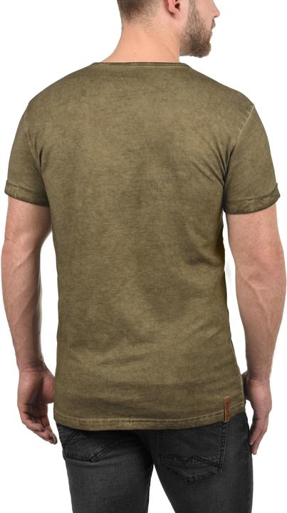 Immagine prodotto Solid Tihn T-Shirt A Maniche Corte Maglietta Da Uomo Con Collo Grandad In Cotone 100% (M)