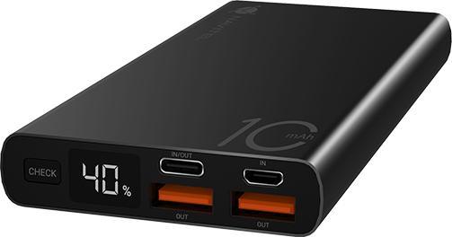 Actual product image Devia Powerbanka Navitel PWR10 AL ÄernÃ¡ (10000 mAh, 22.50 W, 37 Wh)