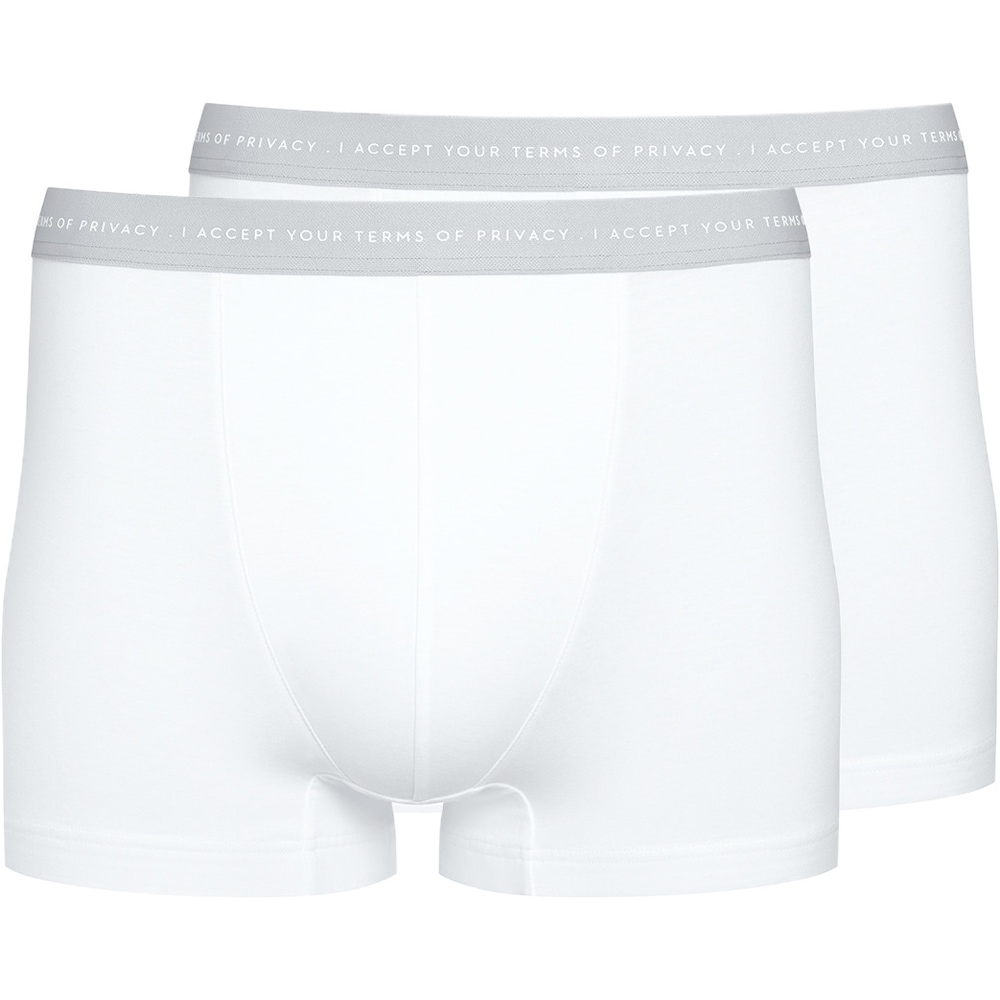 Mey, Herren, Unterhosen, 2er Pack RE:THINK Shorty - Pant, Weiss, (M, 2er Pack)