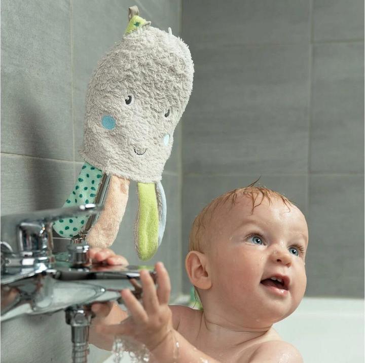 Actual product image Fehn Baby washing glove octopus