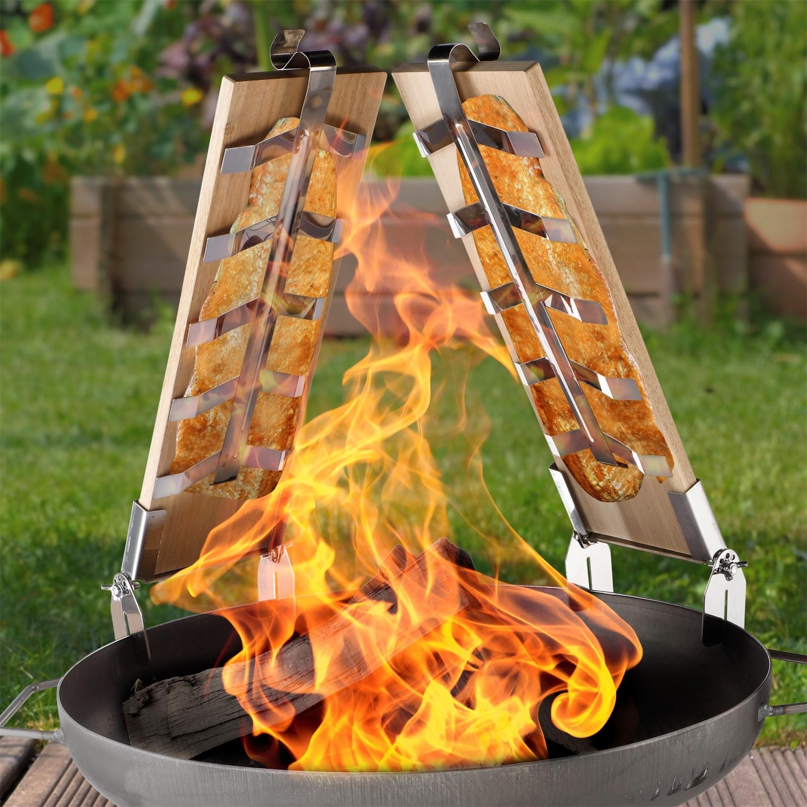 Thumbnail - neuetischkultur, Grillgeschirr, Flammlachsbrett 2er Set