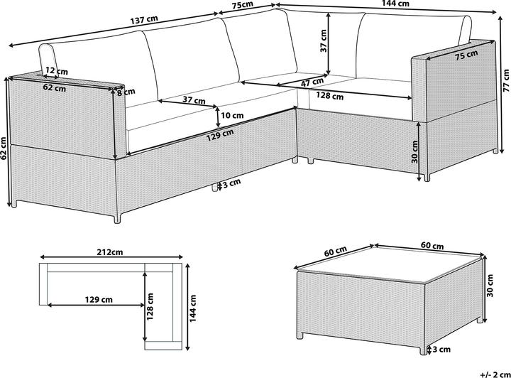Produktbild Beliani Avola