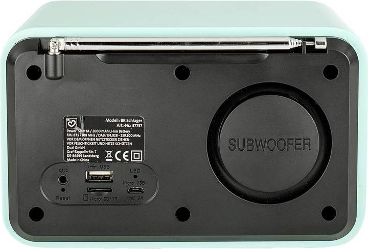 Immagine prodotto Dual BR Schlager Radio - Radio DAB+/ FM con Bluetooth e batteria ricaricabile (DAB)