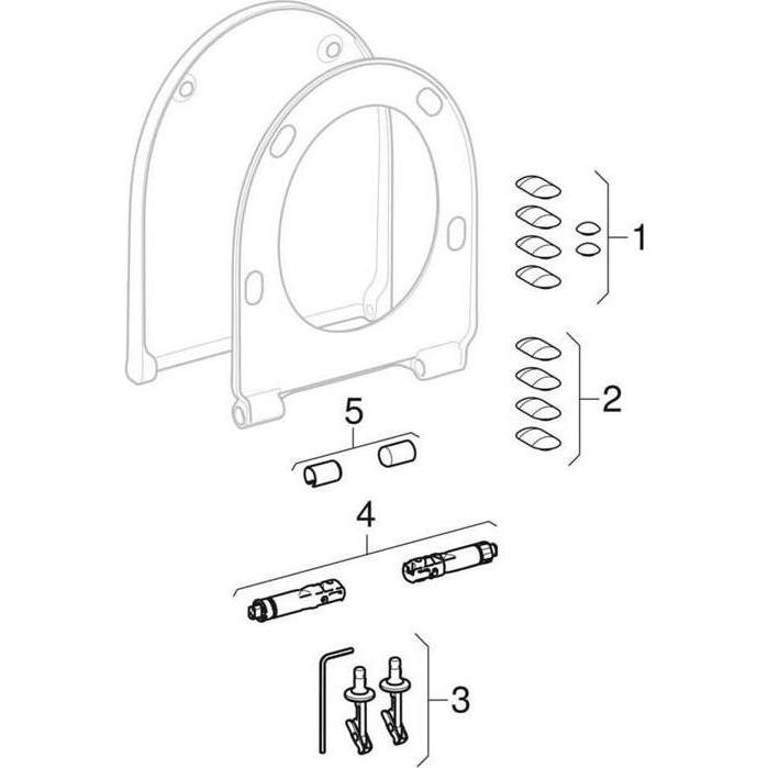 Thumbnail - Geberit, WC Deckel, 501660011 iCon WC-Sitz, Befestigung von oben