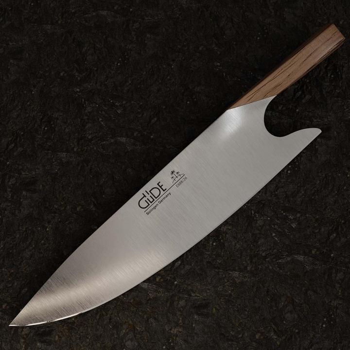 Actual product image Gude Solingen THE KNIFE forged 26 cm barrel oak Chefs knife Handmade Germany (26 cm)