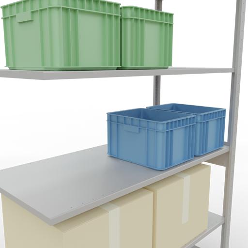 Actual product image Schulte Lagertechnik MULTIplus150 boltless bay system with length ledger