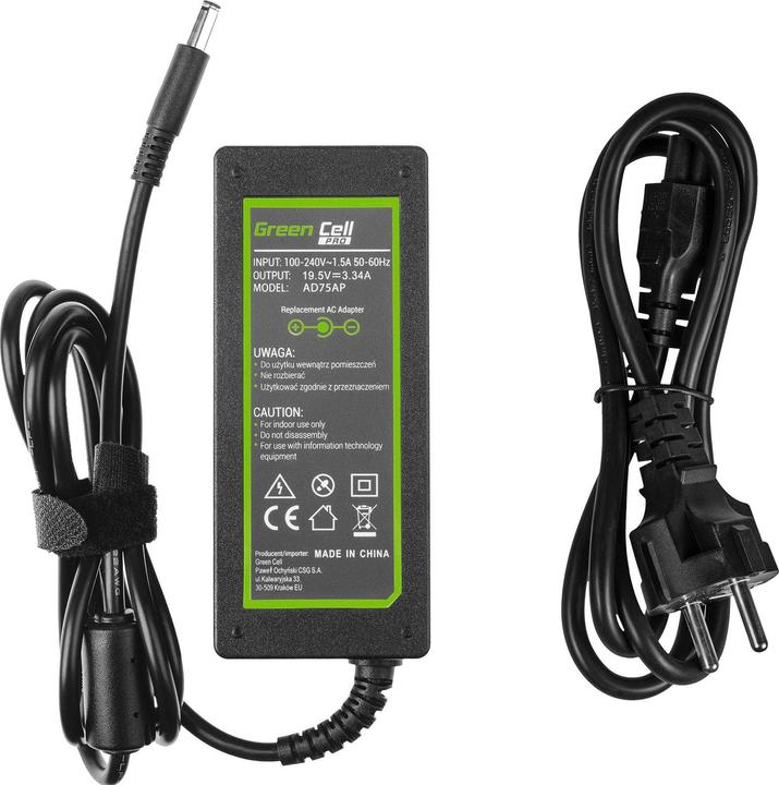 Immagine prodotto GreenCell ADATTATORE AC GREEN CELL PRO 19.5V 3.34A 65W PER DELL INSPIRON (65 W)