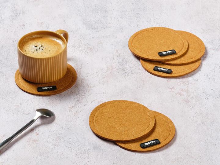 Produktbild Björn Rund - recycelter Filz (Glasuntersetzer)