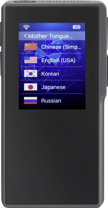 Produktbild Renkforce multilingualer Wi-Fi-Sprachübersetzer 70 Sprachen (Akku, Netzbetrieb)
