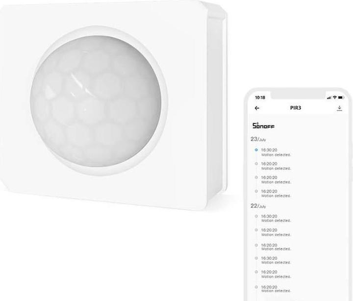 Actual product image Sonoff Motion detector sensor PIR3 RF (8 m)