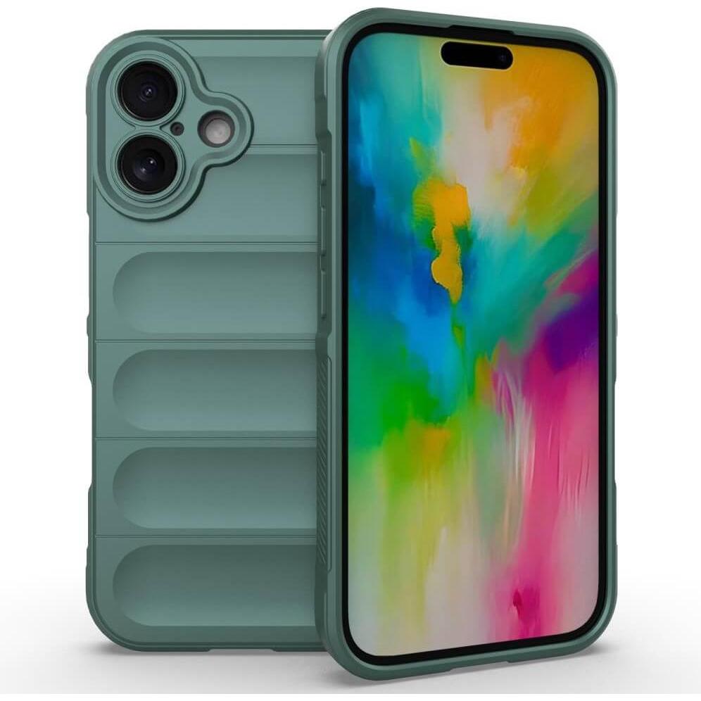 Thumbnail - Cover-Discount iPhone 16 - Rugged Protective Hülle (Apple iPhone 16), Smartphone Hülle, Grün