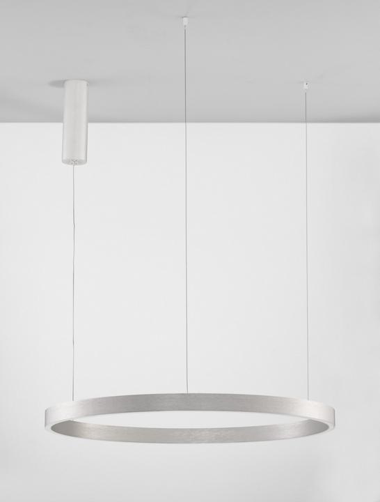 Productafbeelding Nova Luce ELOWEN LED hanglamp zilver 77W warm wit 150x80cm dimbaar 9345666 (3326 lm)