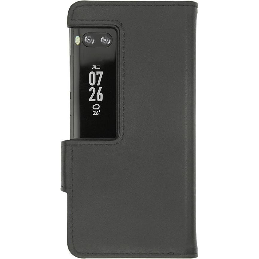 Thumbnail - Noreve Lederschutzhülle Wallet (Meizu Pro 7), Smartphone Hülle, Schwarz
