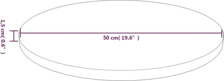 Actual product image VidaXL Jones (50 x 50 x 1.5 cm)