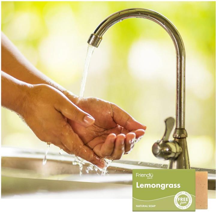 Produktbild Friendly Soap Lemongrass & Hemp Soap 95g (Hartseife, 95 g)