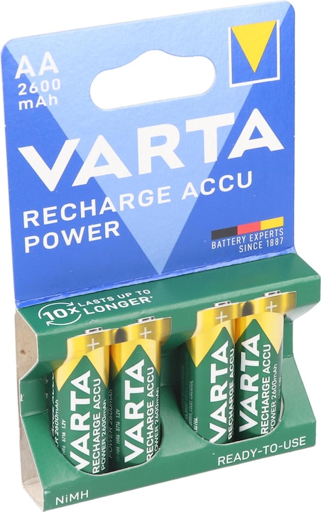 Actual product image Varta Recharge Accu Power (4 pcs., AA, 2600 mAh)