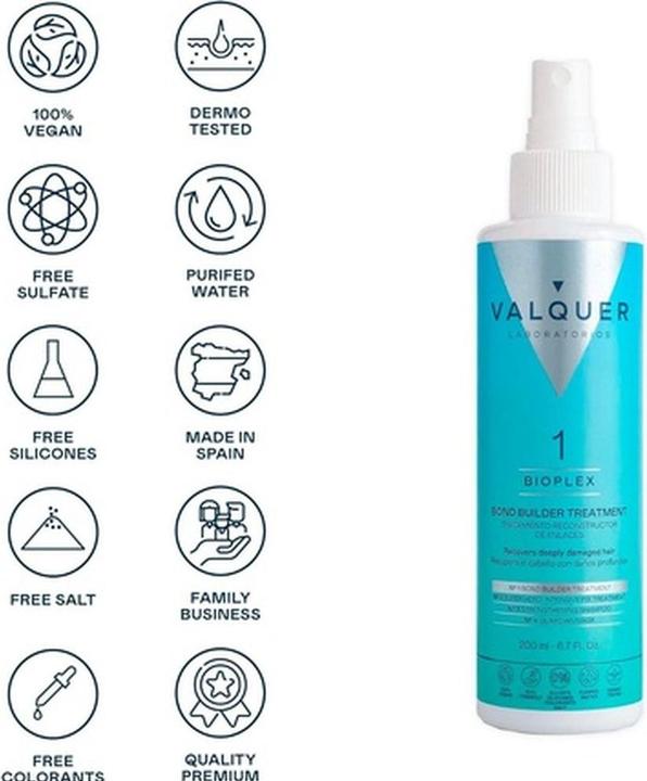 Image du produit Valquer Bioplex No1 Bond Reconstruction Treatment Réparation en profondeur des cheveux abîmés (200 ml)