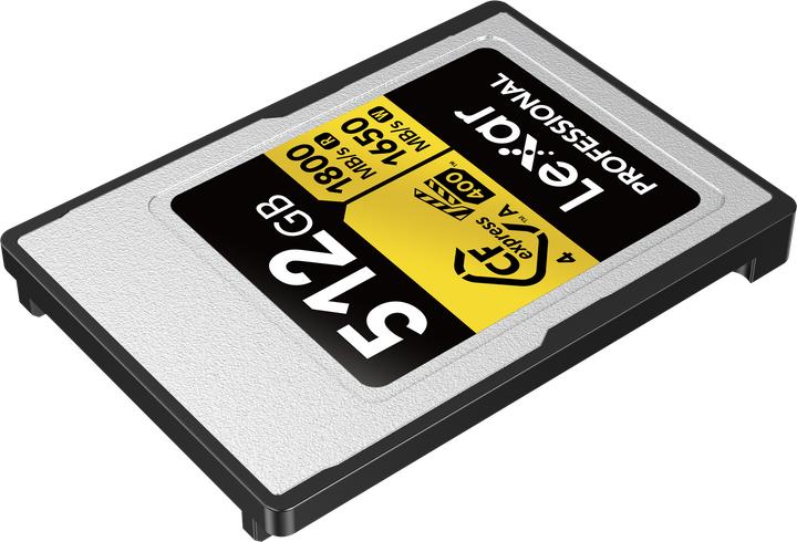 Produktbild Lexar CFexpress PRO Type A Gold 4.0 Series 512GB R1800/W1650MB/s - VPG400 (512 GB, CFexpress, CFexpress Typ A)
