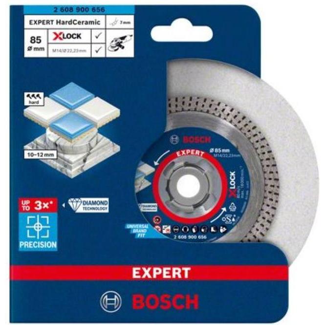 Thumbnail - Bosch Professional Zubehör, Sägeblatt, EXPERT HardCeramic X-LOCK Diamanttrennscheiben, 85 x 22,23 x 1,6 x 7 mm