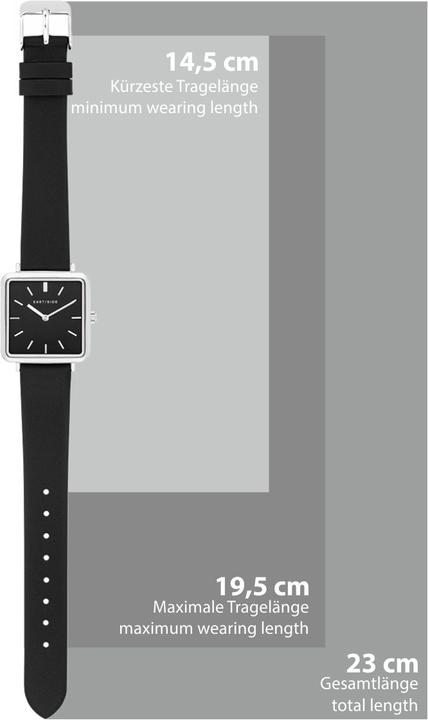 Image du produit Eastside Montre à quartz pour femme Grand en cuir véritable noir - 11254 (Montre analogique, 37.30 mm)