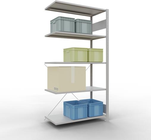 Actual product image Schulte Lagertechnik MULTIplus85 boltless bay system with cross brace