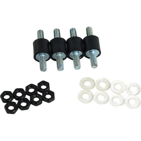 Alphacool Entkopplungsset Eheim/Hydor 4 Puffer, Wasserkühlung Komponenten Zubehör, Schwarz, Weiss, Silber