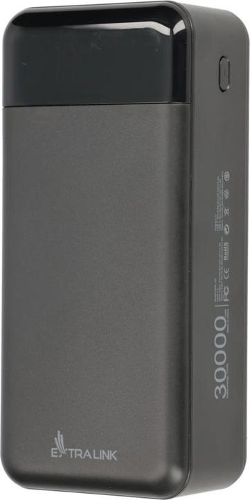 Extralink EX.19522 power bank Lithium Polymer (LiPo) Black (30000 mAh, 22.50 W, 111 Wh)