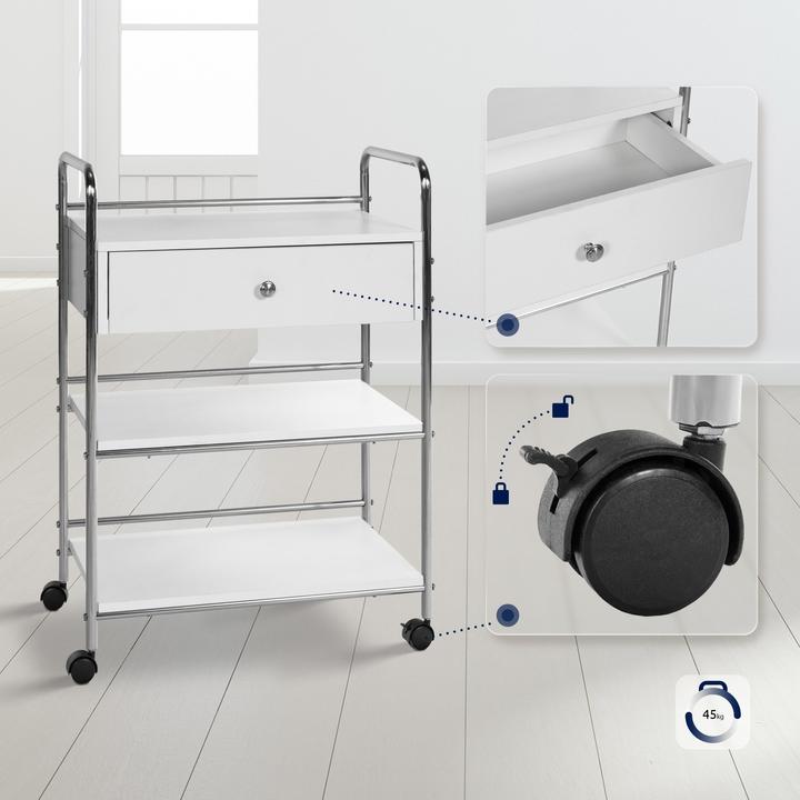 Produktbild CLP Gerätewagen PL912, weiss