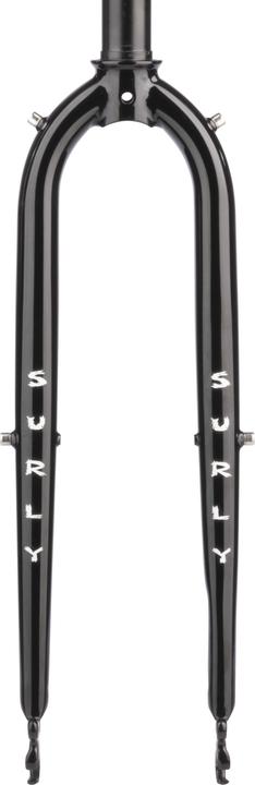 Surly Preamble Steel Fork, 700C, 28.6-30, 44mm, 400mm, 100x9mm QR, IS Disc, black
