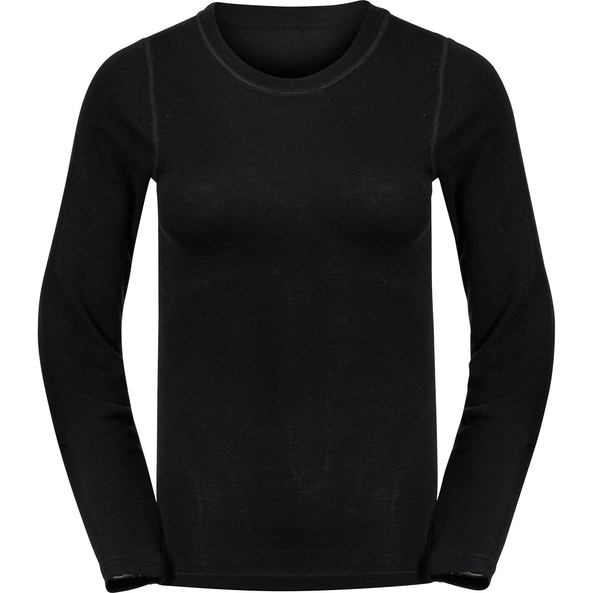 Jack Wolfskin, Damen, Funktionsshirt, Merino Longsleeve W (XXL), Schwarz, XXL
