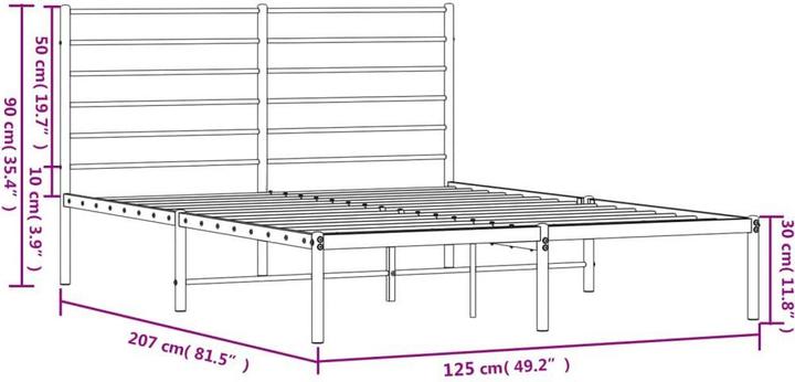 Image du produit vidaXL Bettgestell (120 x 200 cm)
