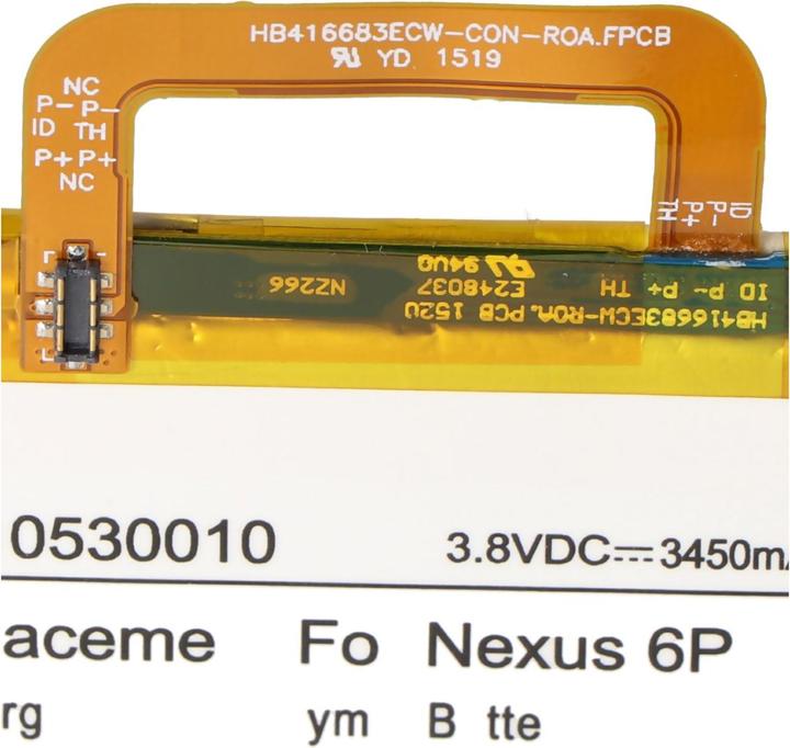 Actual product image Google Akku Nexus 6P, Nexus 6P A1, Nexus 6P A2 Huawei Angler, H1511, H1512
