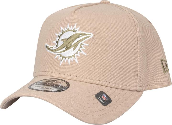 Actual product image New Era 9Forty A-Frame Cap - Miami Dolphins camel beige (One size)