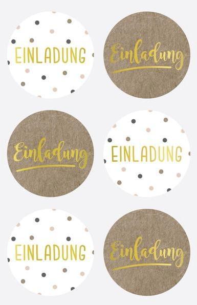 Heyda Invitation Motif Sticker 4 feuilles de 6 autocollants chacune (6 Autocollants)