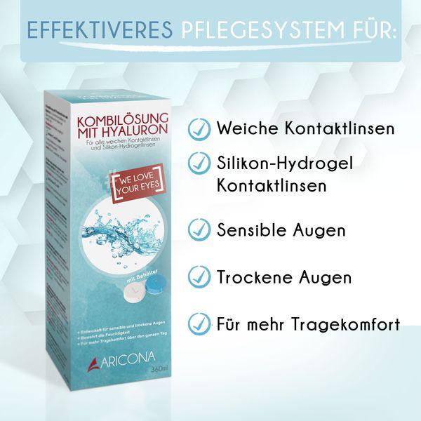 Immagine prodotto Aricona Soluzione di cura per gli occhi sensibili (Bianco)