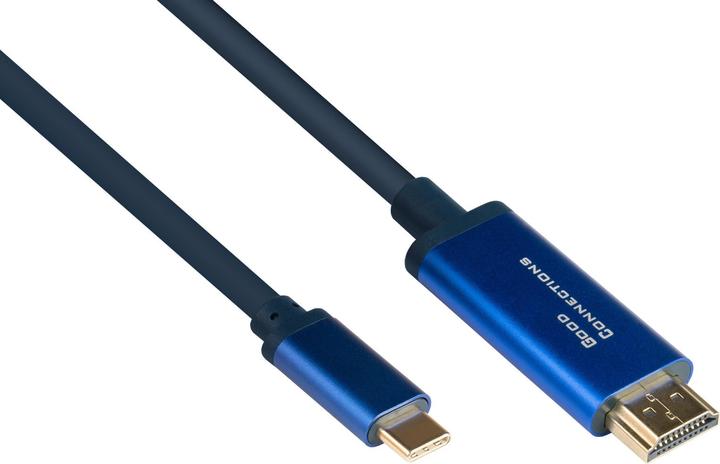 Actual product image Good Connections GC 4520-CSF020B Adapter cable USB C> HDMI, 4K@60Hz, flex, 2.0 m (2 m, HDMI, 2.0b)
